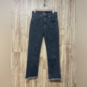 NEW Veronica Beard Carly Kick Flare Black Jeans